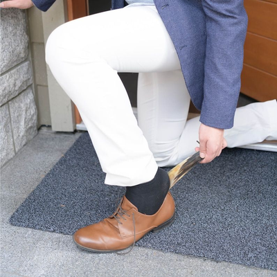 Handmade Natural Shoe Horn. Appox 7.25" X 2". Real Horn. Gift Boxed.