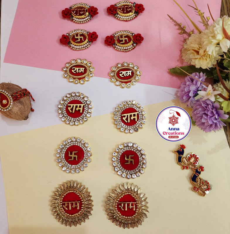 Rakhi handmade Soan... Ram Ram Pair